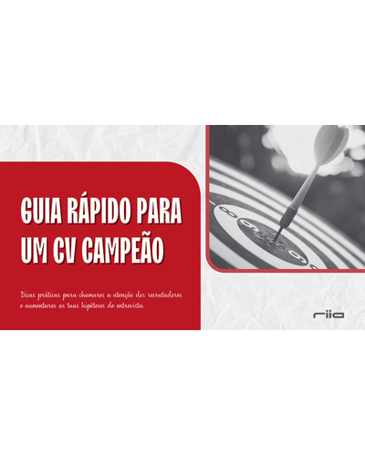 riia rh guia rapido para um CV campeao